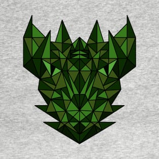 Green Dragon - Geometric Abstract T-Shirt